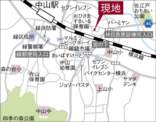 横浜市緑区中山３丁目 2号棟　新築一戸建（右）