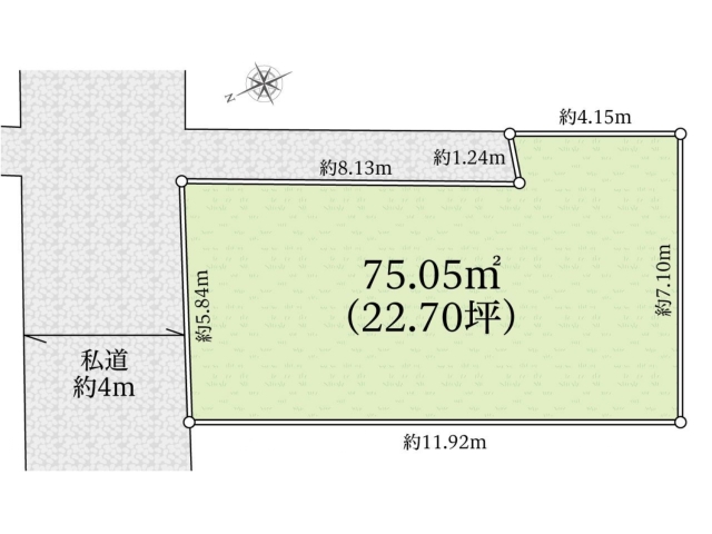 東京都調布市柴崎2丁目　宅地分譲全1区画