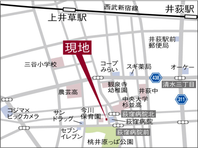 東京都杉並区今川3丁目　宅地分譲全1区画