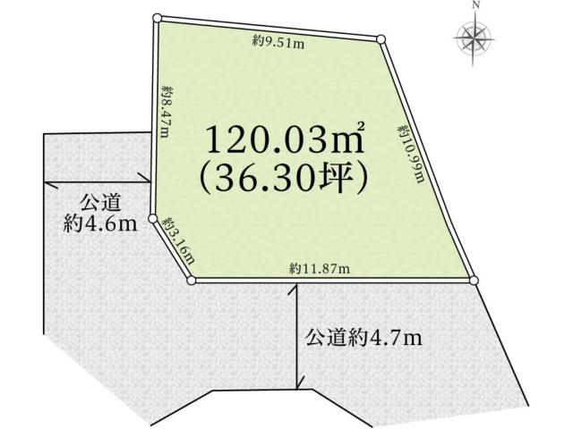 綾瀬市落合南1丁目　宅地分譲全1区画